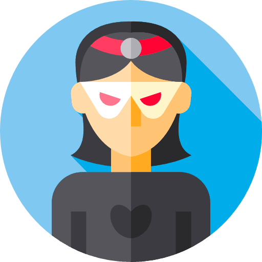 Superheroe girl profile superheroe icon