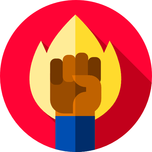 Fire hand gesture gestures superpower icon
