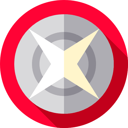 Shield hero shield security icon