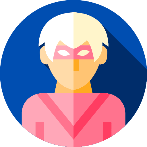 Superheroe avatar profile superhero icon