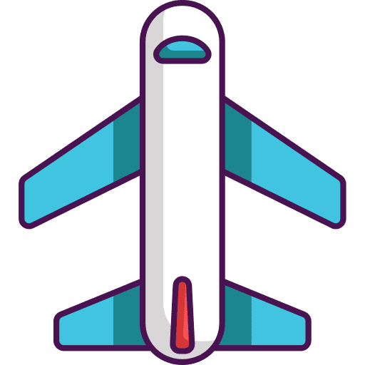 Airplane travel flight aeroplane icon