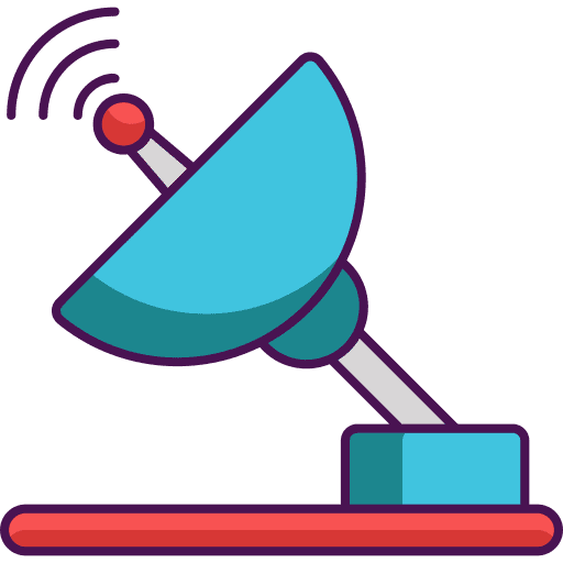 Satellite dish wireless connectivity technology satellite icon