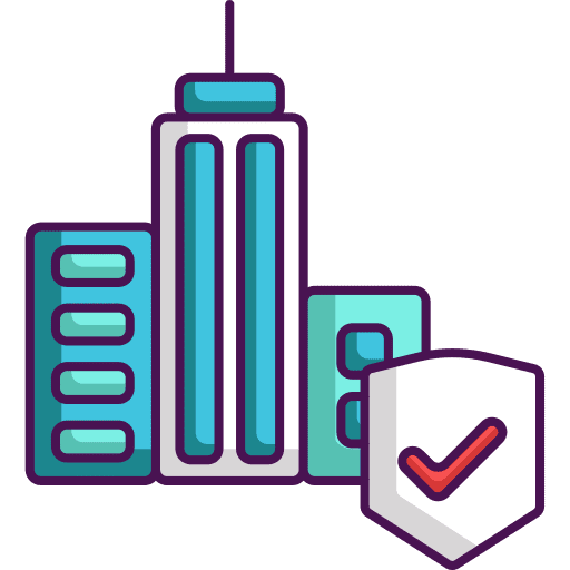 City building home construction icon