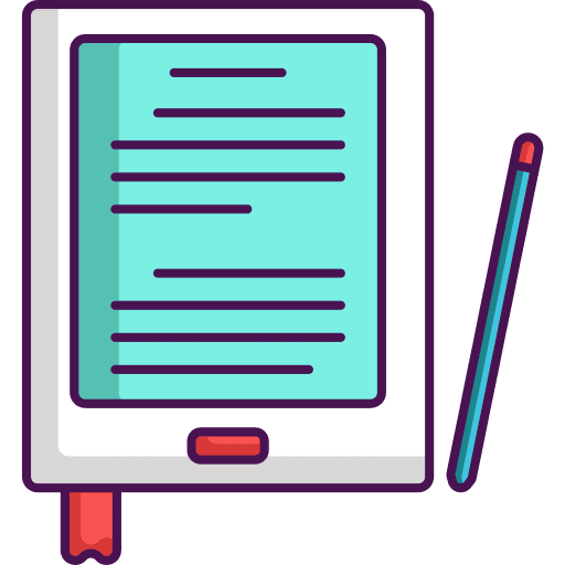 Ebook reading education technology icon