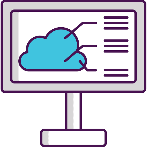 Weather computer weather monitor icon