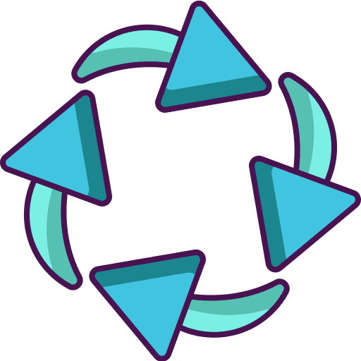 Recycle reuse symbol signs icon