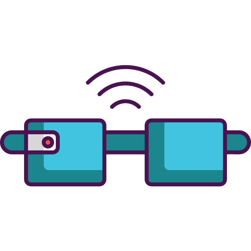 Smart glasses ui fashion optical icon