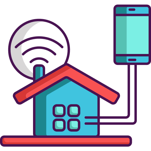 Smart home home automation technology dashboard icon