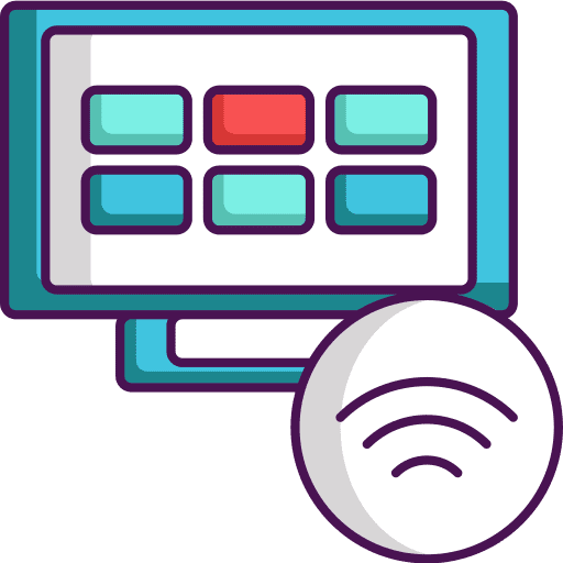 Smart tv smart tv technology monitor icon