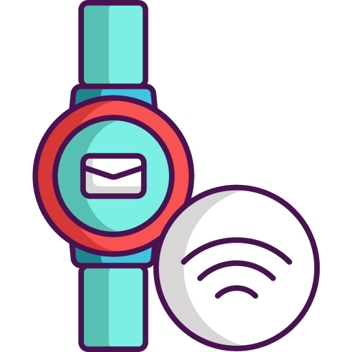 Smartwatch email smartwatch communications icon