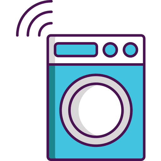 Washing machine fashion furniture and household smart house icon