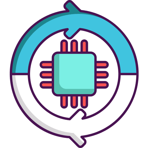 Circuit arrows circuit interface icon