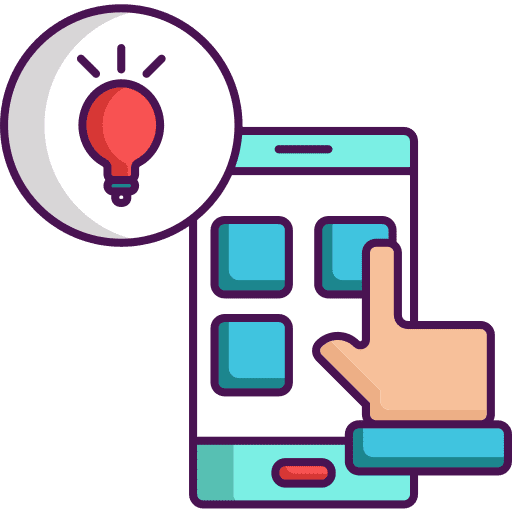 Smartphone pointing hands and gestures gesture icon