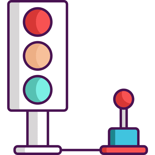 Traffic control remote control light stoplight icon