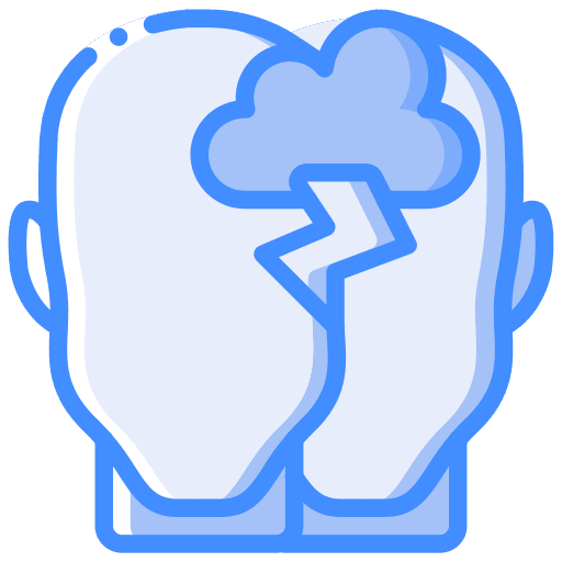 Conflict user psychology thinking icon