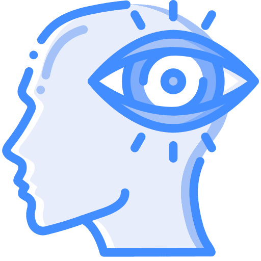 Vision perception psychology intelligence icon