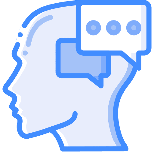 Mind intelligence dialogue user icon