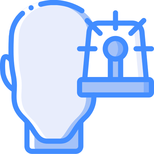 Anxiety intelligence thinking user icon