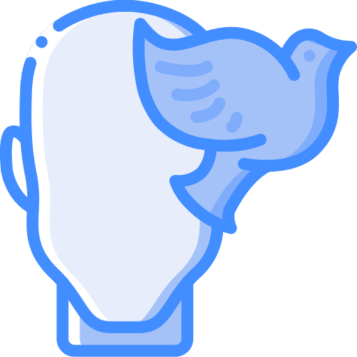 Calm thinking intelligence psychology icon