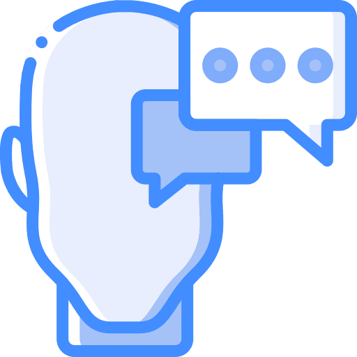 Dialogue thinking intelligence dialogue icon