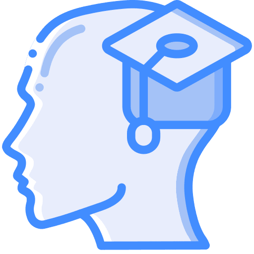 Education mind education user icon