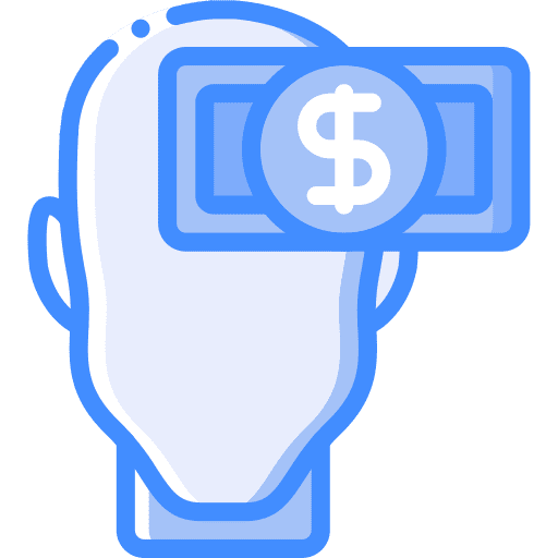 Greed mind greed intelligence icon