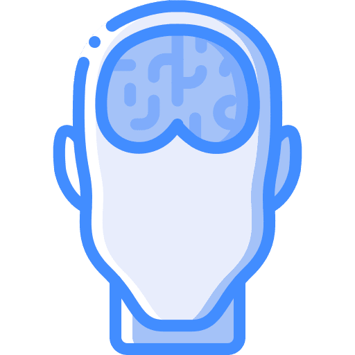 Brain psychology mind intelligence icon