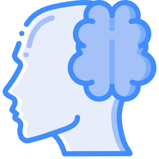 Brain user emotion brain icon