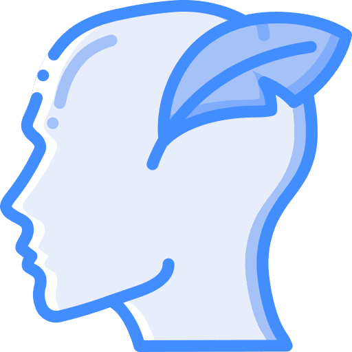 Creative psychology emotion mind icon