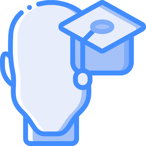 Education intelligence mind education icon