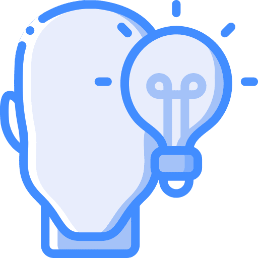Idea idea thinking brain icon