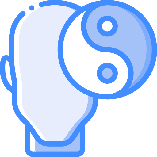 Balance brain psychology balance icon