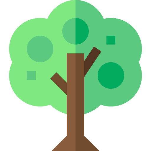 Fruit tree ecology apple botanical icon