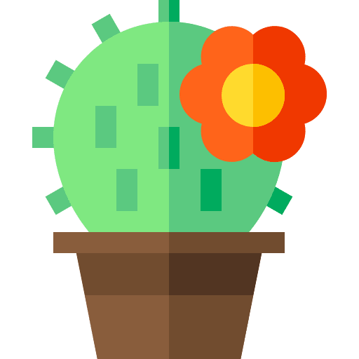 Cactus plant potted plant nature icon