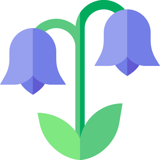 Harebell plant nature perfume icon