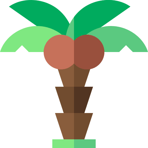 Palm tree summertime summer nature icon