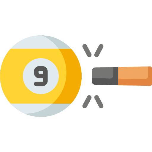 Billiard entertainment ball sports icon