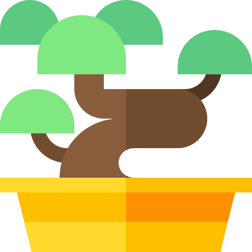 Bonsai japan botanical bonsai icon