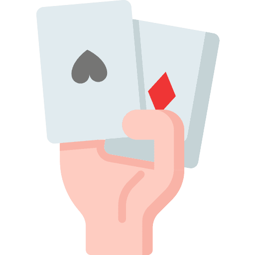 Poker casino gaming play icon