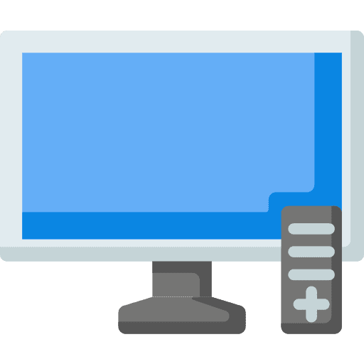 Watching tv electronics watching tv icon