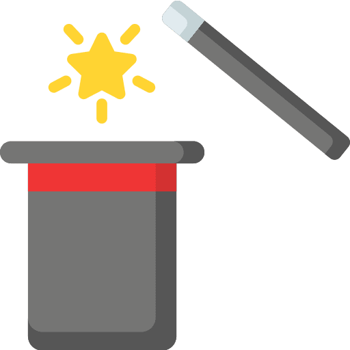 Magic hat magic trick magic icon