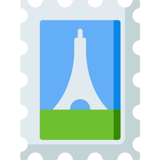 Stamp mail communications graphic tool icon