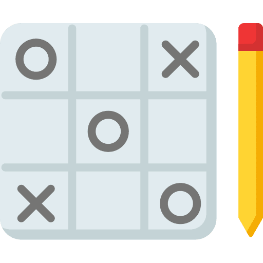 Tic tac toe hobbies and free time gaming game icon