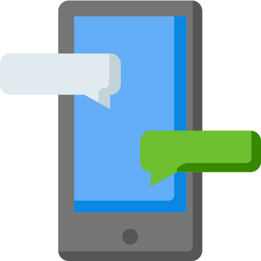 Chatting chatting chat touch screen icon