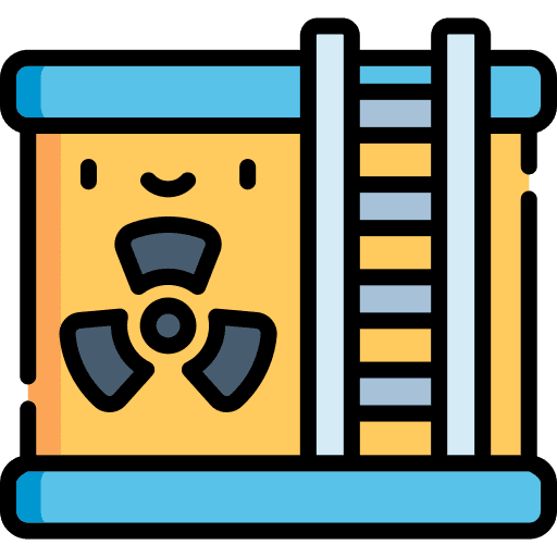 Container ladder ecology and environment waste icon