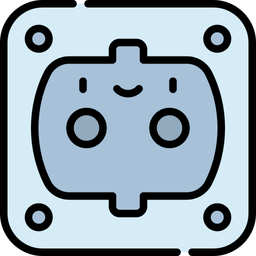 Outlet plug socket supply icon