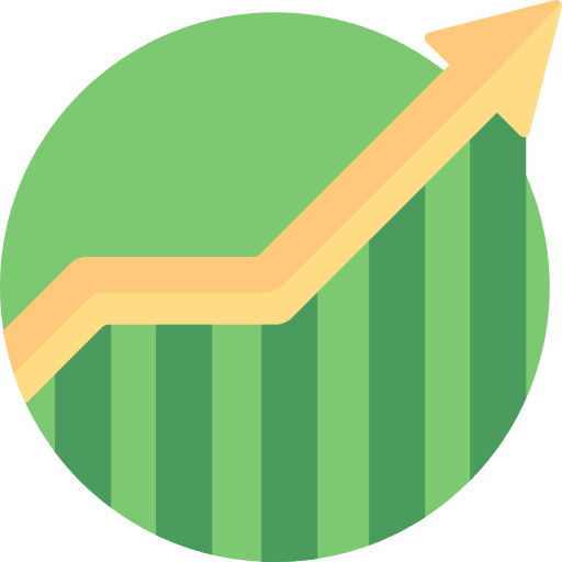 Chart line chart statistics diagram icon