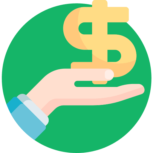 Dollar dollar symbol hands and gestures payment icon