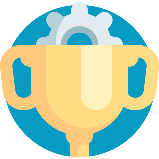 Cup winner award trophy icon