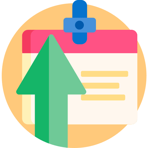 Files and folders files and folders id card arrows icon